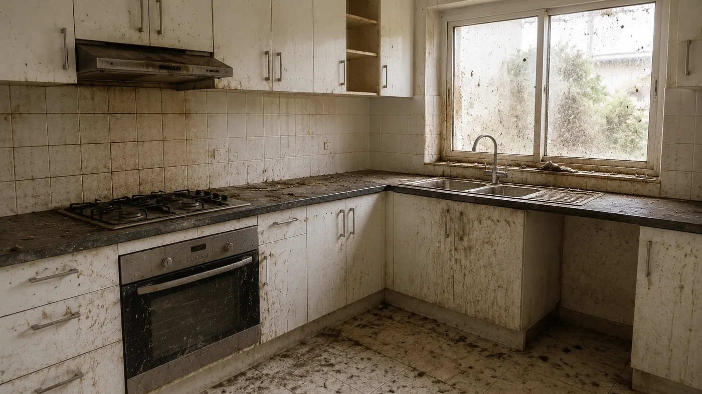 Same property before cleaning